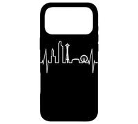 Seattle Skyline Heartbeat Silhouette Heart I Love Seattle Case for iPhone 17 Pro Max