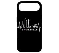 Seattle Skyline Heartbeat Silhouette Heart I Love Seattle Case for iPhone Air
