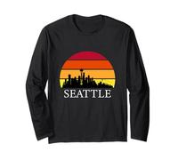 Seattle Skyline - Puget Sound Long Sleeve T-Shirt