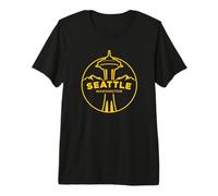 Seattle Skyline Space Needle Pacific Northwest City Design Premium T-Shirt
