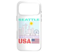 Seattle Skyline T-Shirt Washington State Cityscape Graphic Case for iPhone 17 Pro Max