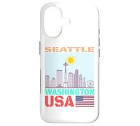 Seattle Skyline T-Shirt Washington State Cityscape Graphic T Case for iPhone 17