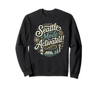 Seattle Space Needle Washington State Coffee Hiking Vacation Sweatshirt