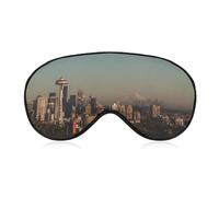 Seattle United States Sleep Eye Mask Night Shade Cover Soft Adjustable for Travel Naps
