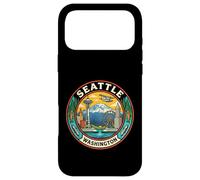 Seattle USA Round Travel Souvenir City Landmark Tourist Gift Case for iPhone 17 Pro Max