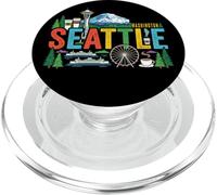 Seattle USA Travel Souvenir City Landmark Tourist Gift PopSockets PopGrip for MagSafe