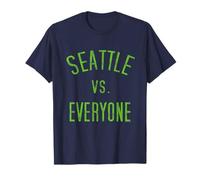 Seattle Vs Everyone Funny Washington Vintage Men Throwback T-Shirt