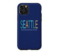 SEATTLE WA Blue Green and Yellow Case for iPhone 11 Pro