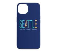 SEATTLE WA Blue Green and Yellow Case for iPhone 13
