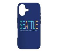 SEATTLE WA Blue Green and Yellow Case for iPhone 17