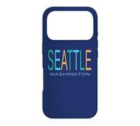 SEATTLE WA Blue Green and Yellow Case for iPhone 17 Pro