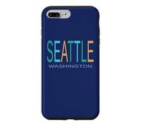 SEATTLE WA Blue Green and Yellow Case for iPhone 7 Plus/8 Plus