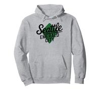 Seattle WA Emerald City for Men Women. Pullover Hoodie