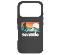 Seattle Washington Bigfoot Mountains Retro Distressed 80s Case for iPhone 17 Pro