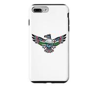 Seattle, Washington Eagle Landmarks Mt Rainier, Orca & Totem Case for iPhone 7 Plus/8 Plus