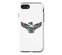 Seattle, Washington Eagle Landmarks Mt Rainier, Orca & Totem Case for iPhone SE (2020) / 7/8