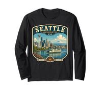 Seattle Washington Gift Hometown Washington Vacation Long Sleeve T-Shirt