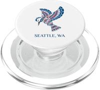 Seattle Washington Kingfisher Native American Indian Bird PopSockets PopGrip for MagSafe