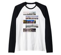 Seattle Washington Skyline for Proud Local Resident Raglan Baseball Tee