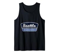 Seattle Washington Vintage Retro City Travel Tank Top