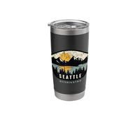 Seattle Washington, WA Vacation Souvenir Stainless Steel Insulated Tumbler
