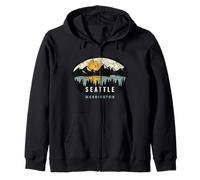 Seattle Washington, WA Vacation Souvenir Zip Hoodie
