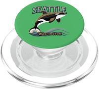 Seattle Washington Whale Ocean Coast Art PopSockets PopGrip for MagSafe