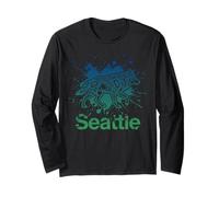 Seattle Wolf Native American Indian Art Long Sleeve T-Shirt