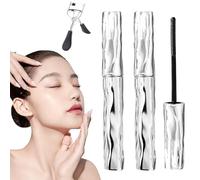 SeattleGet Mascara, Londonget Mascara, Iron Wand Mascaras, Waterproof Long-Lasting 3D Curling Eyelash Iron with No Flaking, for Separated & Sleek Lashes (2pcs)