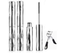 SeattleGet Mascara, Ultimate Length & Curl Mascara Set, Iron Wand Mascaras, Waterproof Long-Lasting 3D Curling Eyelash Iron with No Flaking (2pcs)