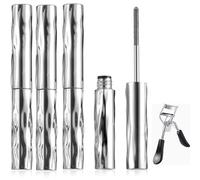 SeattleGet Mascara, Ultimate Length & Curl Mascara Set, Iron Wand Mascaras, Waterproof Long-Lasting 3D Curling Eyelash Iron with No Flaking (3pcs)