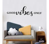 SEATUNE Office Quotes Wall Decals - Inspirational Positive Motivational Wall Stickers - School Classroom Workplace Home Vinyl Art Wall Decor - Good Vibes Only 25"X7"