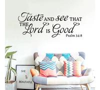 SEATUNE Wall Decals for Living Room, Scripture Wall 32"X12.5"