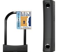 SeatyLock Mason Bike U Lock - Patented Heavy Duty Anti Theft Sold Secure Diamond Rated Bike ULock - High Security Bicycle Lock with Key for Electric and City Bikes (22CM)