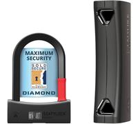 SeatyLock Mason Bike U Lock - Patented Heavy Duty Anti Theft Sold Secure Diamond Rated Bike ULock - High Security Bicycle Lock with Key for Electric and City Bikes (14CM)