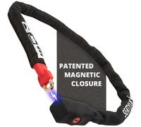 Seatylock Viking Bike Chain Lock with Key - Magnetic Patented Sold Secure Silver Rated - Heavy Duty Anti Theft - Smart Ultra Security Bicycle Lock (140 CM - 55")