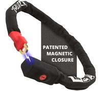 Seatylock Viking Bike Chain Lock with Key - Magnetic Patented Sold Secure Silver Rated - Heavy Duty Anti Theft - Smart Ultra Security Bicycle Lock (110 CM - 43")