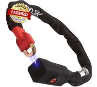 Seatylock Viking Bike Chain Lock with Key - Magnetic Patented Sold Secure Silver Rated - Heavy Duty Anti Theft - Smart Ultra Security Bicycle Lock (110 CM - 43.3")