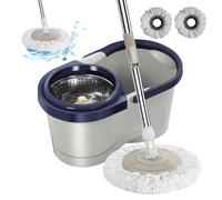 seau essoreur avec lave-sol - Lavage Sol Complet Kit | Serpillère Et Seau Essoreur Balai Kit | Serpillère de Nettoyage pour Sols et Seau Essoreur pour chambre à coucher, cuisine, balcon