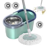 seau essoreur avec lave-sol - Lavage Sol Complet Kit | Serpillère Et Seau Essoreur Balai Kit | Serpillère de Nettoyage pour Sols et Seau Essoreur pour chambre à coucher, cuisine, balcon