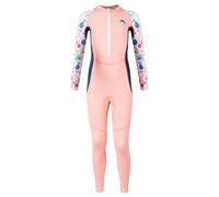 SEAUR Girls Swimming Costume Full Body Bathing Suit Kids Swimsuit One Piece Swimwear Long Sleeve Rash Guard for Diving Snorkelling Surfing Pink