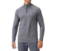 SEAUR Men’s 1/4 Zip Pullover Fitness Athletic Sweatshirt High Stretch Golf Pullover Outdoor Sports Workout Top Gym Sweater Grey L