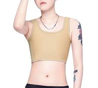 SEAUR - Women Tomboy Binder Chest Sport Crop Tank Top Transgender Vest Cotton Short Corset Lesbian Binder for Unisex - M