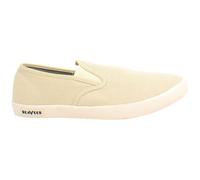 Seavees Men's Baja Standard Slip-On Beige Canvas Plimsolls | Size: 9 Seavees Beige 9