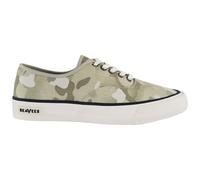 Seavees Men's Legend Camoflauge Lace-Up Beige Canvas Plimsolls | Size: 10 Seavees Beige 10