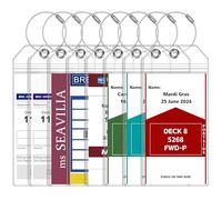 seavilia Luggage Tag for Cruise Ship Essentials 8 Pack for NCL Princess Carnival Cruise Luggage Tags by