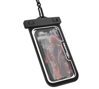 Seawag NEXT Waterproof Phone Pouch, IPX8 Dry Bag for iPhone 16 15 14 Pro Max & Samsung Galaxy S25 - Underwater Case, Full Touchscreen, Lanyard, Beach Pool Swimming, Black (1 Pack)