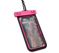 Seawag NEXT Waterproof Phone Pouch, IPX8 Dry Bag for iPhone 16 15 14 Pro Max & Samsung Galaxy S25 - Underwater Case, Full Touchscreen, Lanyard, Beach Pool Swimming, Pink/Black (1 Pack)