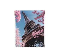 Seawater Seashell Starfish Print Leather Coin Purse, Small Change Pouch Wallet,Squeeze Coin Purse Pouch For Men Women, Oil Painting Paris Eiffel Tower, One Size, Fashion