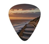 SeaWaves Guitar picks in thin, medium, and thick sizes, 12-piece set, suitable for electric guitar and various instruments